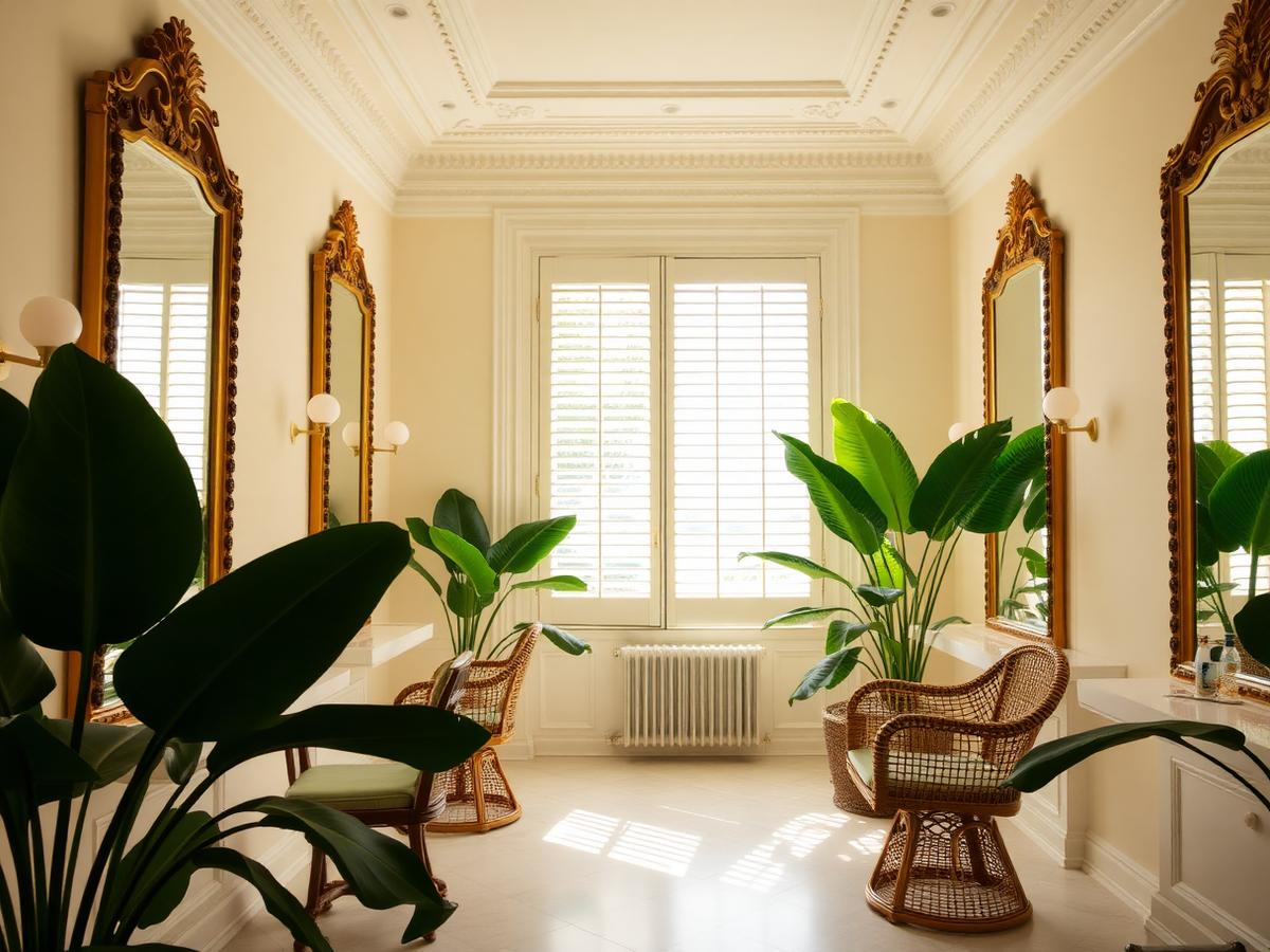 Interior of the Luxe Beauty Studio salon
